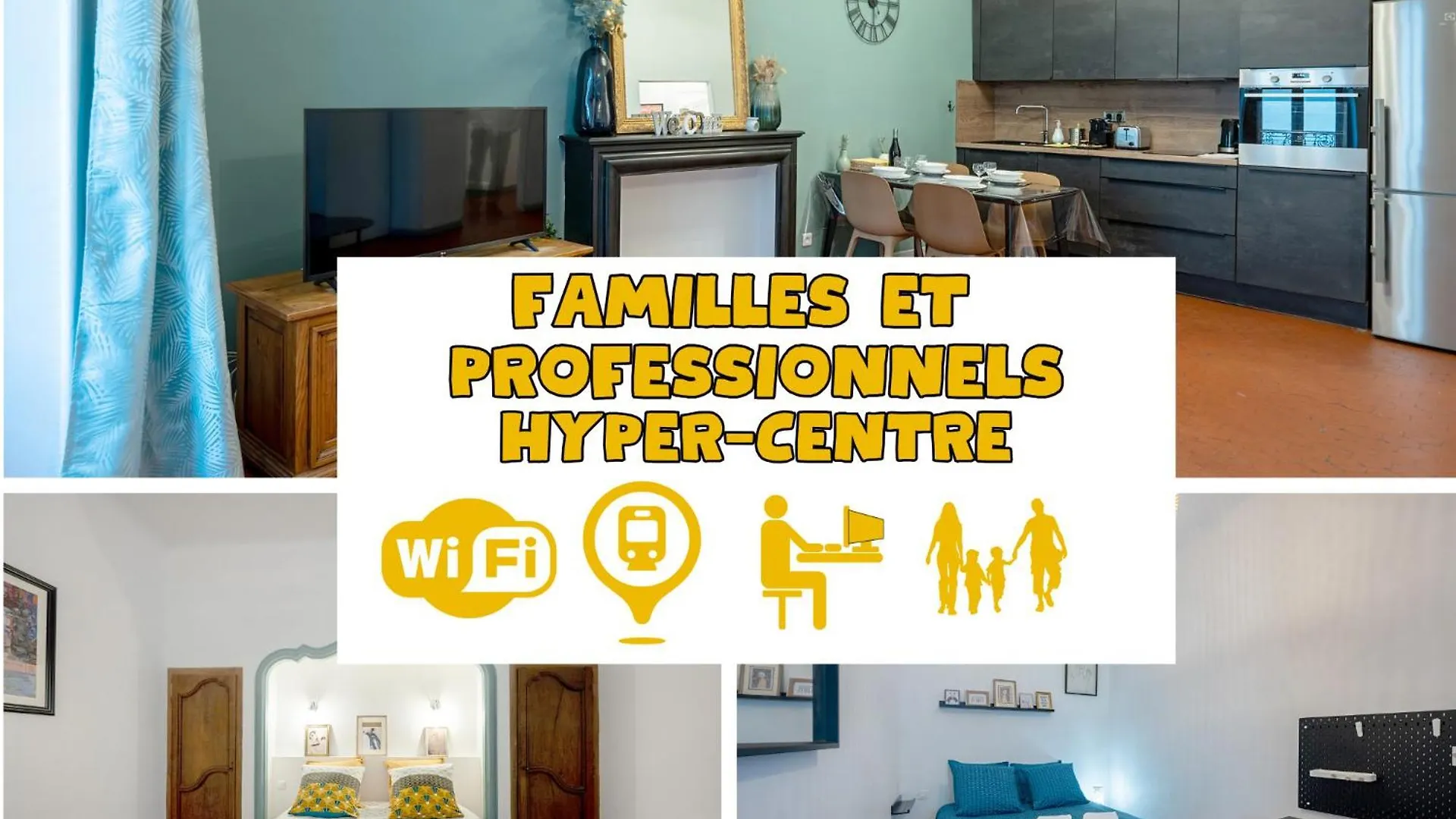 אביניון Spacieux - Cosy - Hypercentre - Netflix - Free Wifi